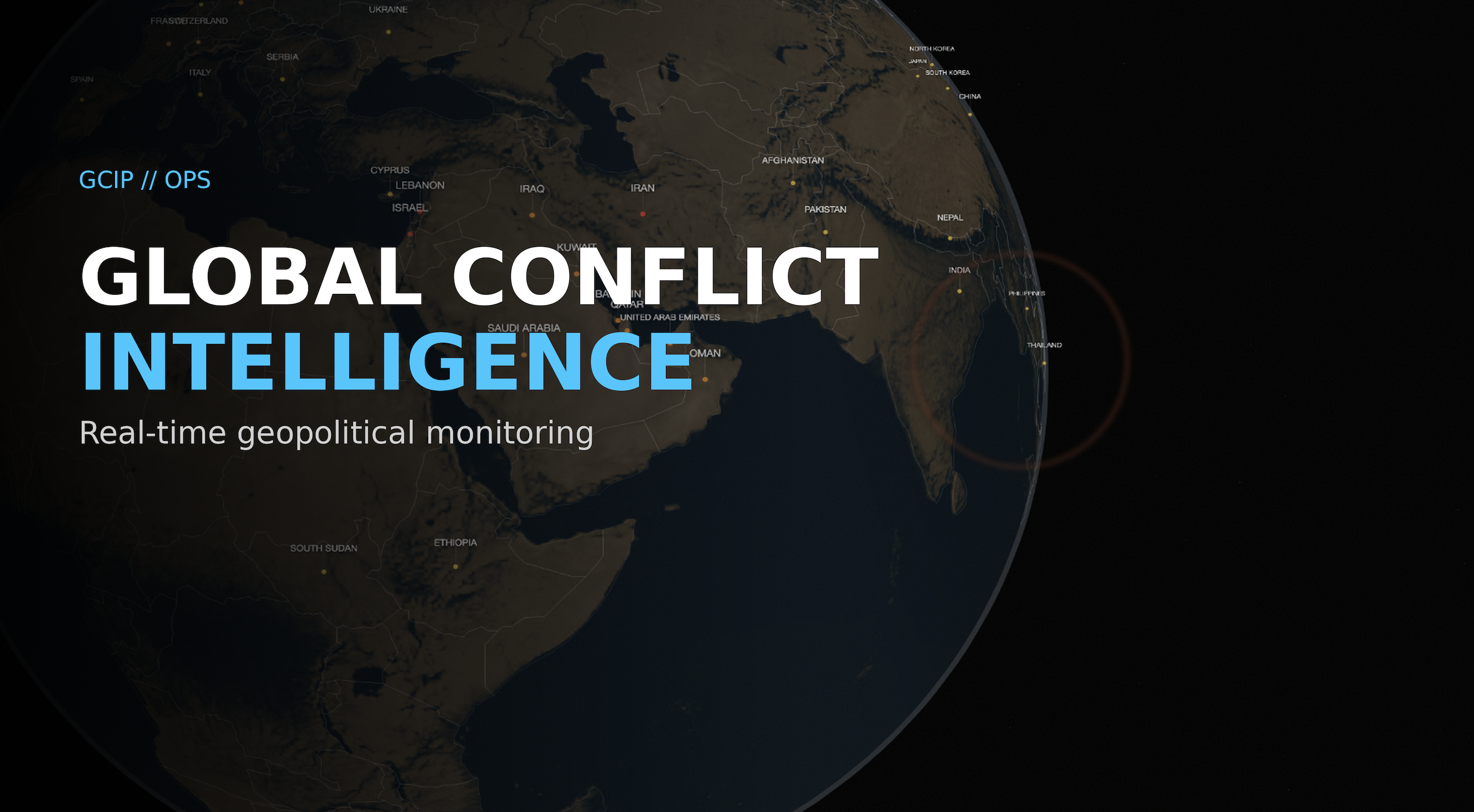 War Conflict Monitor  - Main product screenshot demonstrating key features and user interface