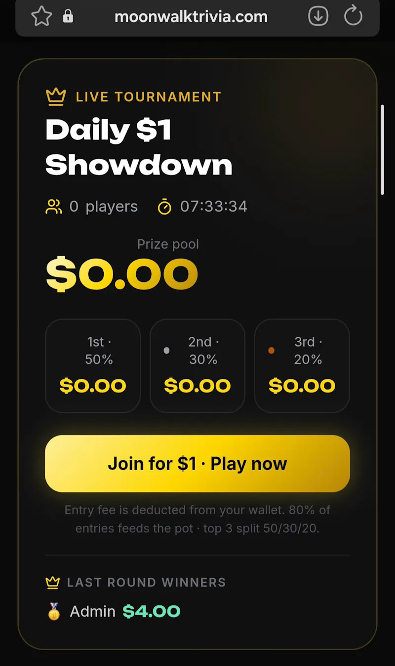 Moonwalk Trivia screenshot 2