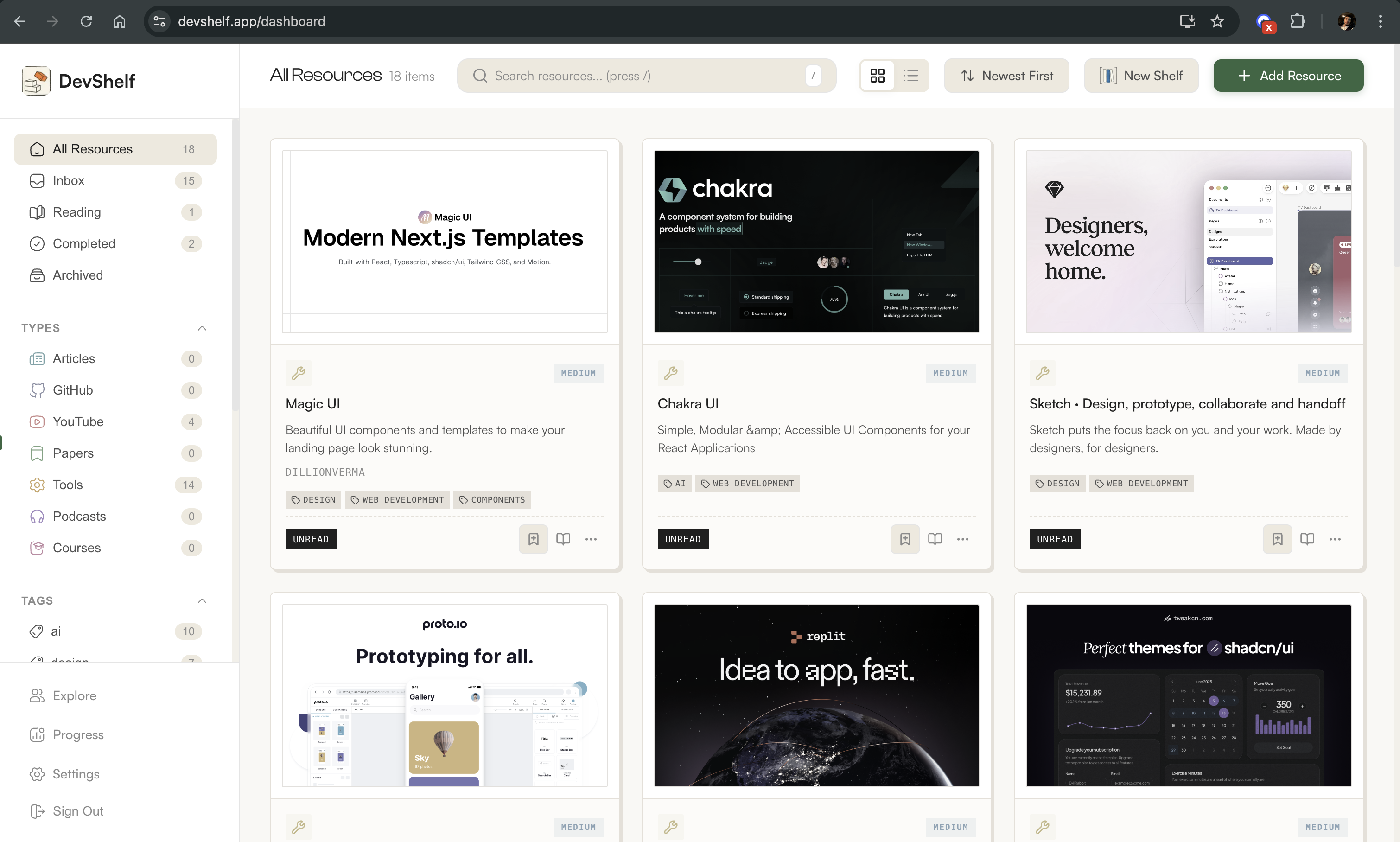DevShelf gallery image