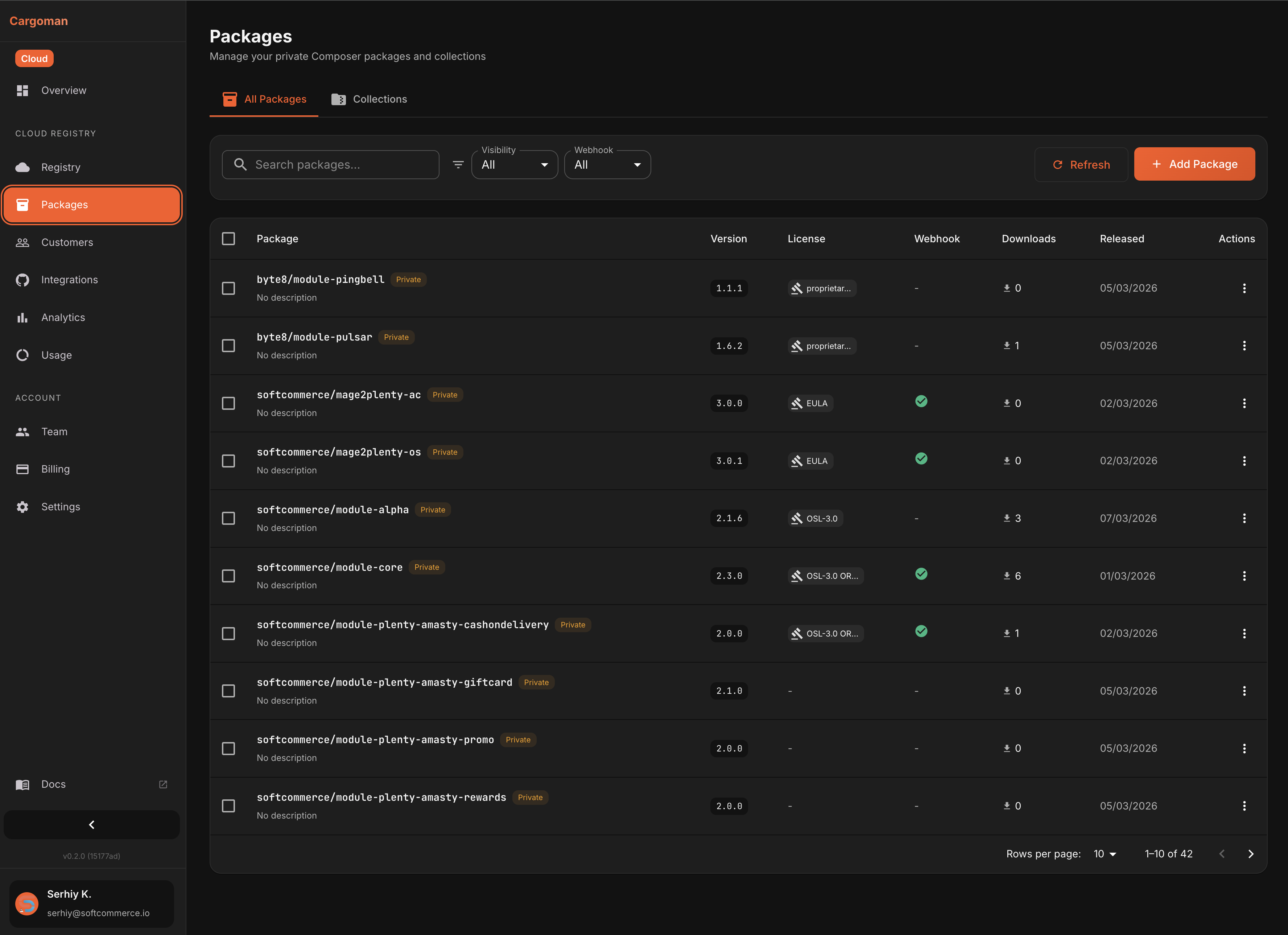 Cargoman - Screenshot 4 showing product features and functionality