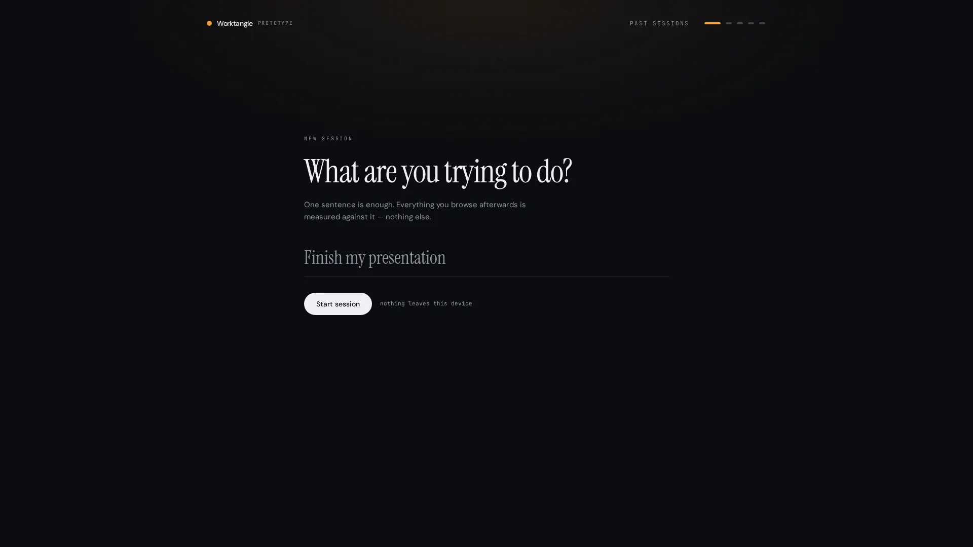 Worktangle screenshot
