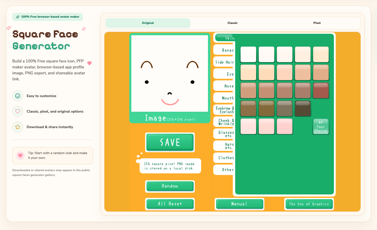 squareface-generator.org gallery image