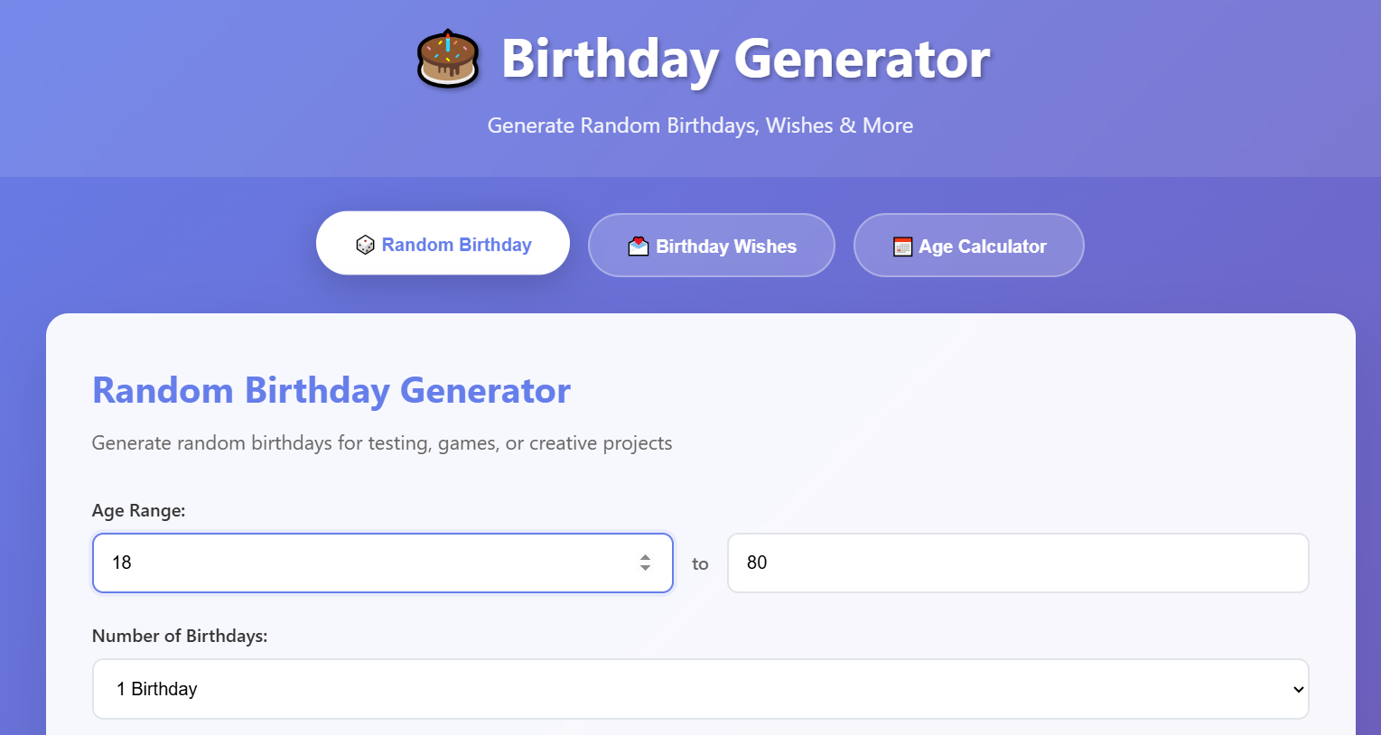 Birthday Generator logo