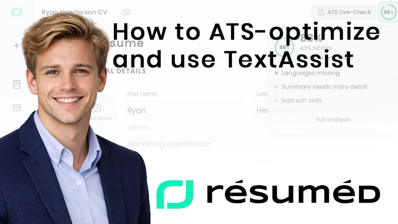 Résuméd Free CV Creator screenshot 1 (video preview)