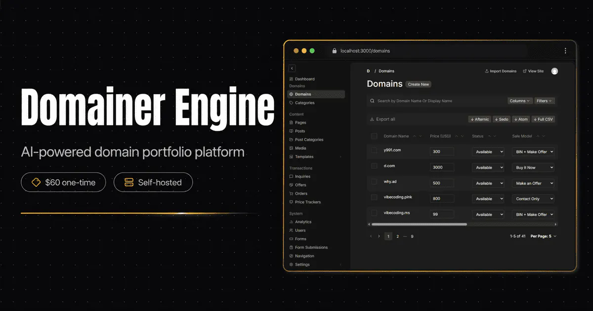 Domainer Engine gallery image