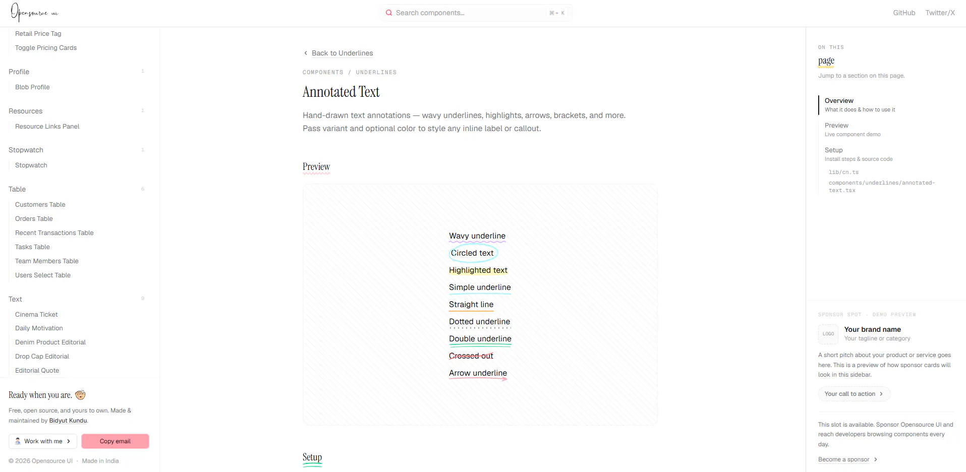 Opensource UI gallery image