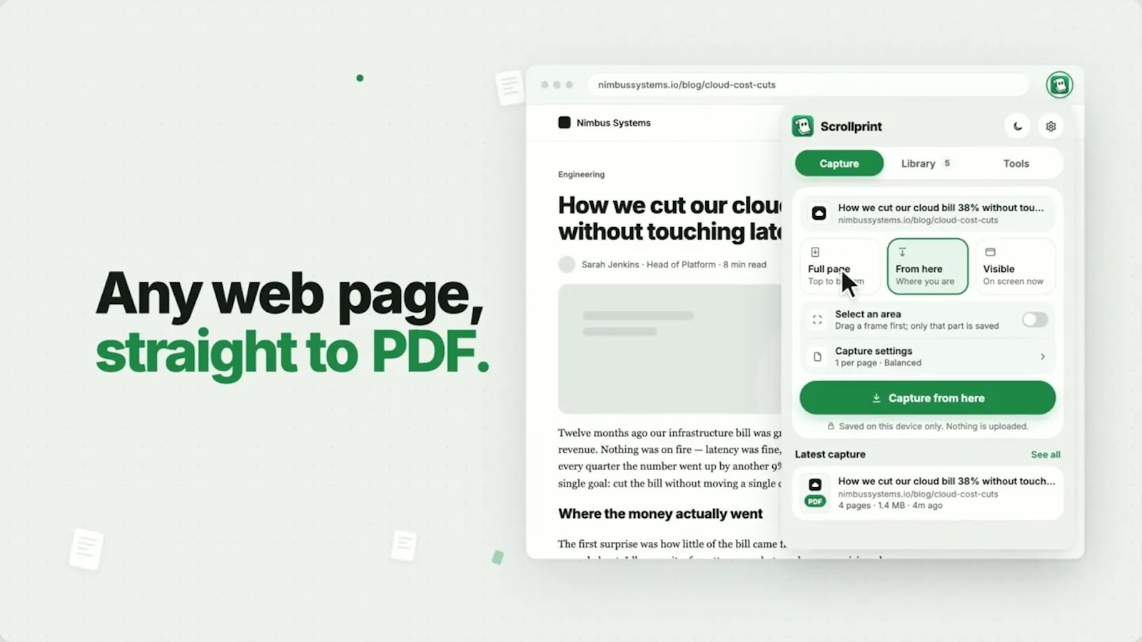 Scrollprint screenshot 1 (video preview)