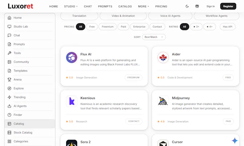 Luxoret screenshot 3
