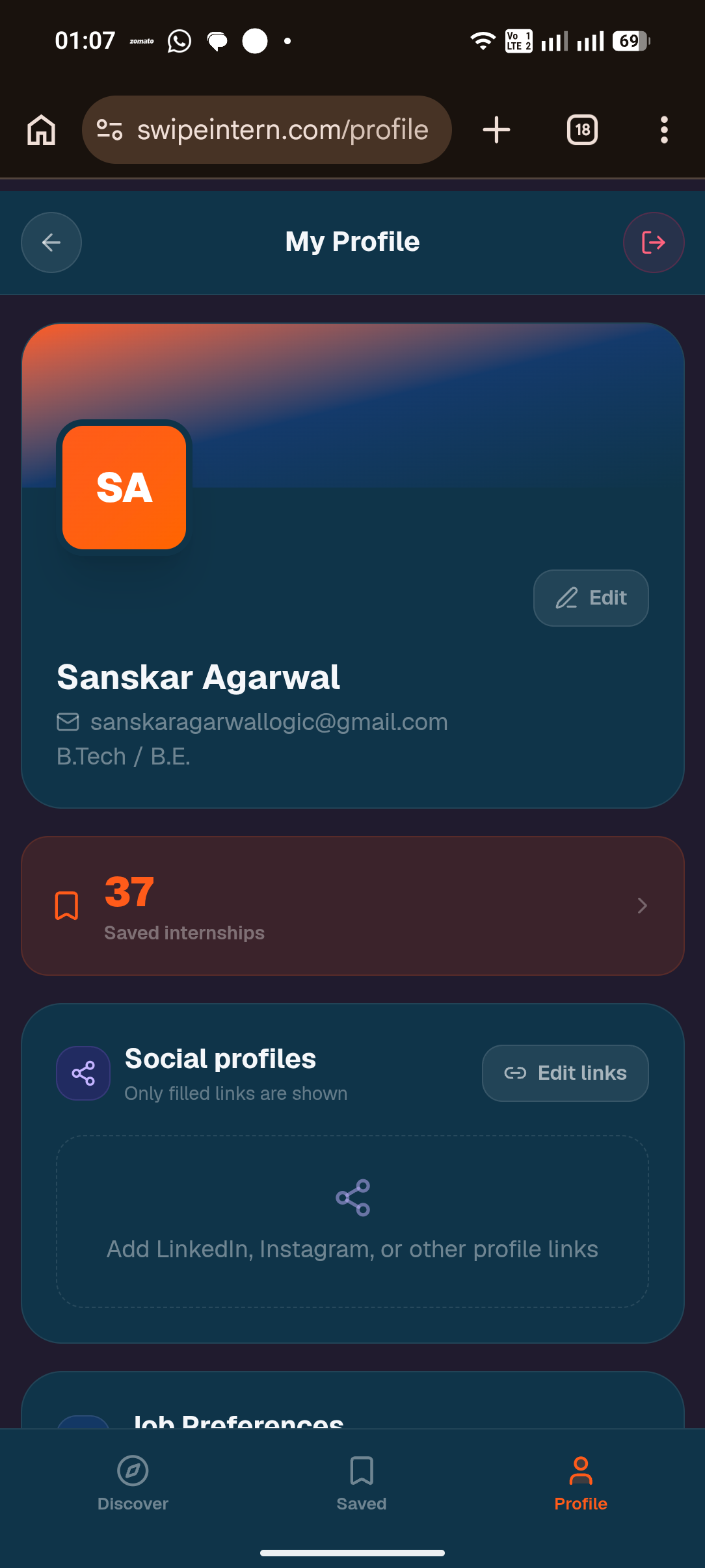 Swipe Intern gallery image
