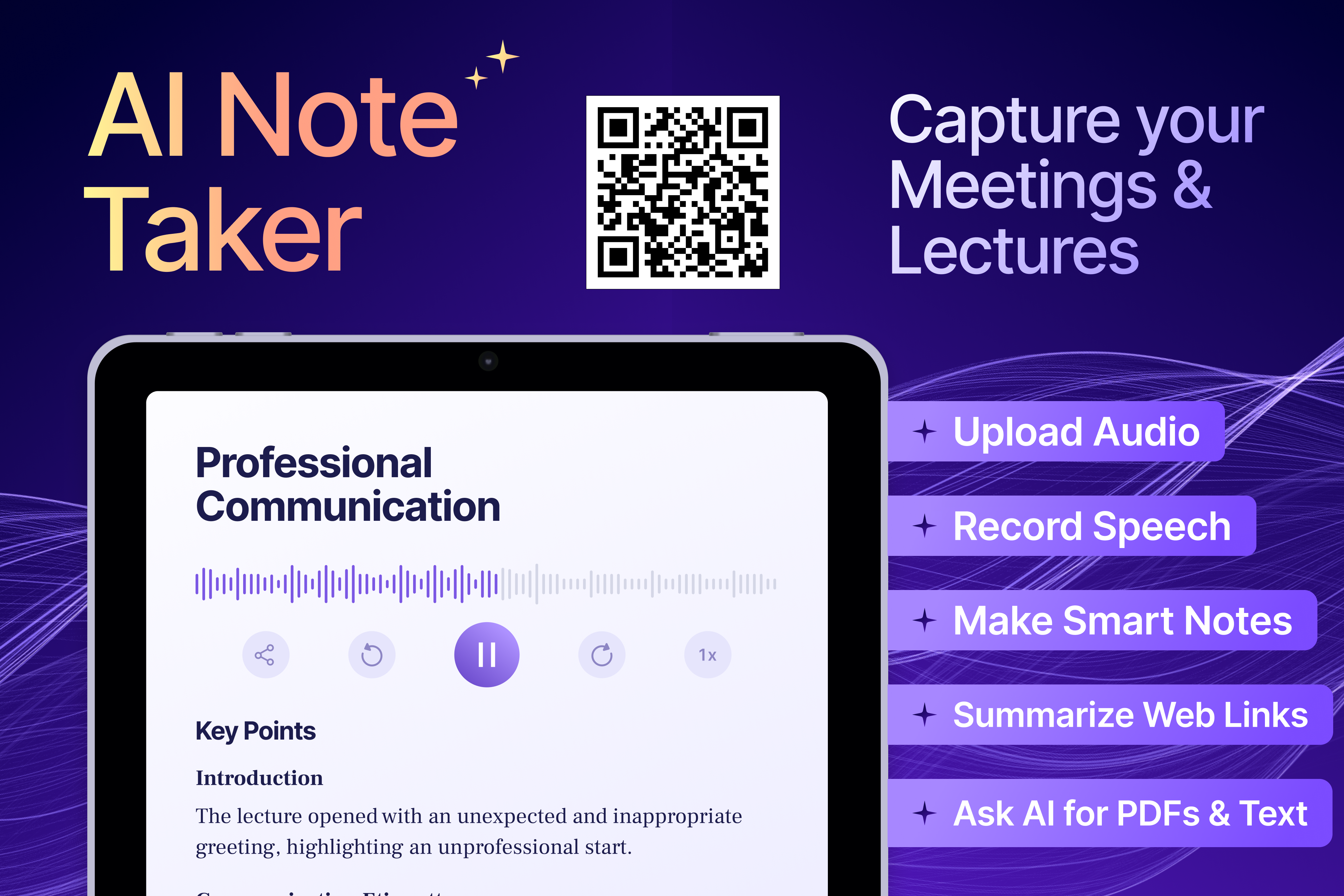 Lisnr: tomador de notas ai media 1