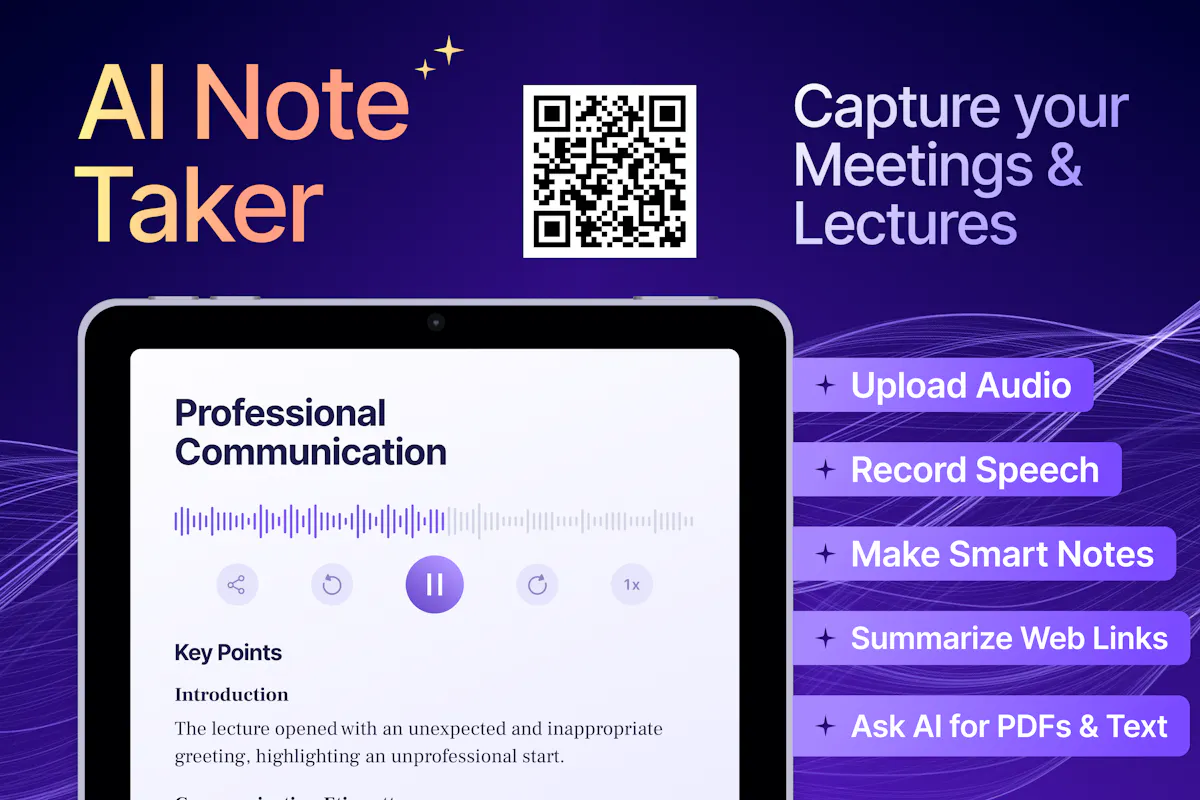 Lisnr: AI Note Taker