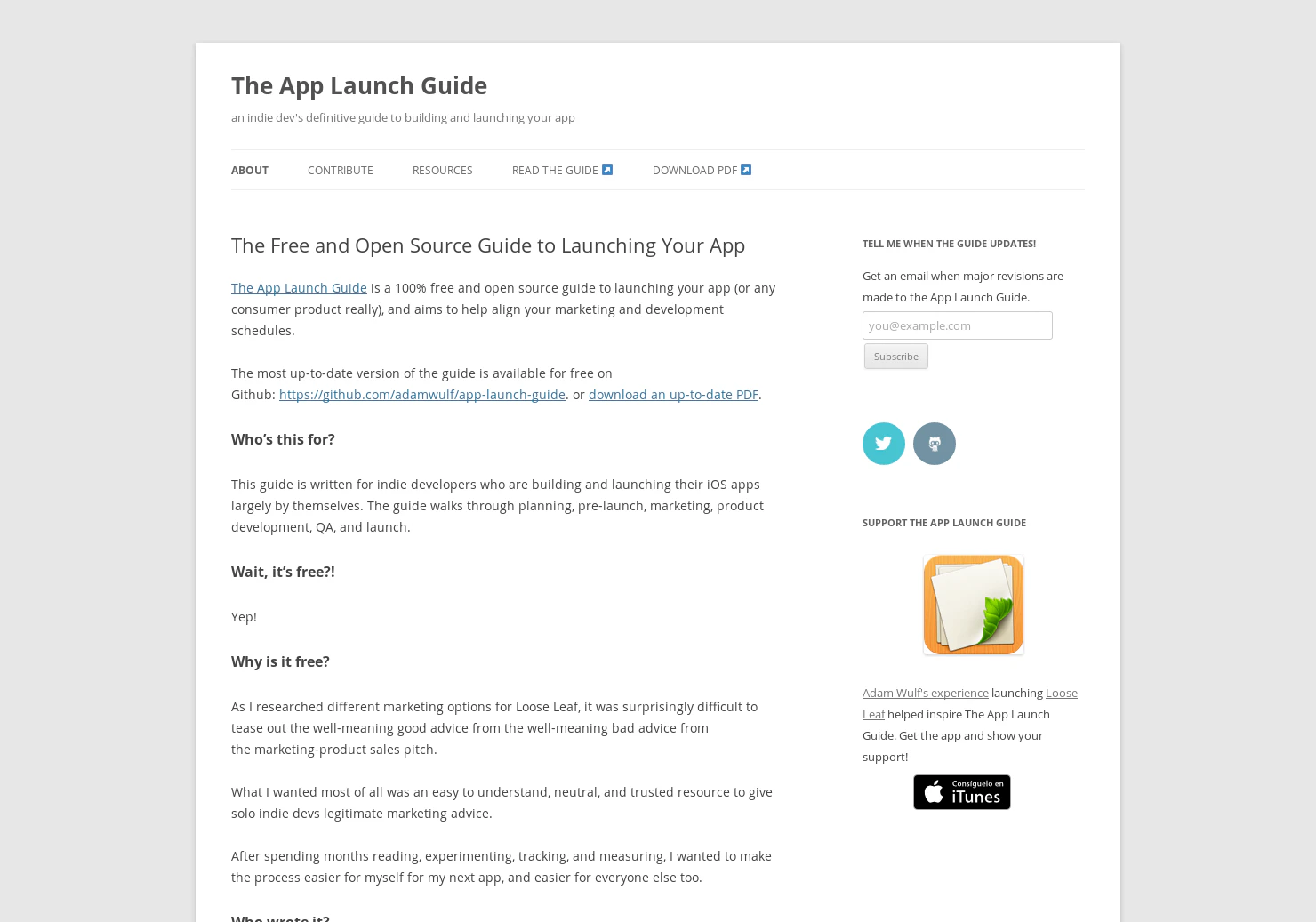 App Launch Guide