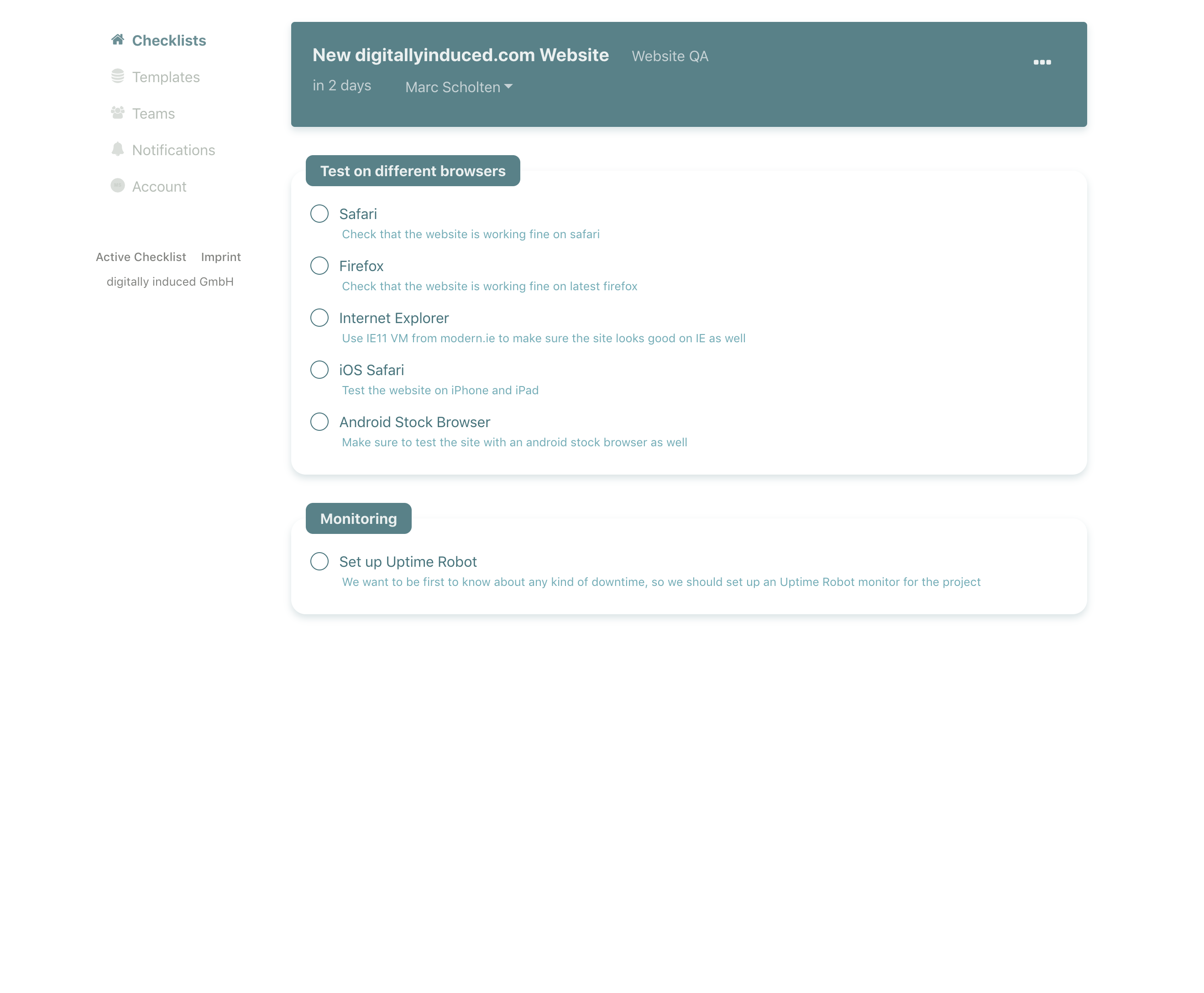 Active Checklist gallery image