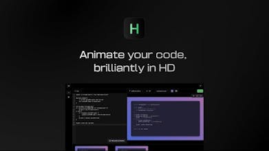 해크릴스 제품 이미지: 놀랍도록 매혹적인 코드 애니메이션을 쉽게 만들어내는 세련된 디지털 도구입니다.