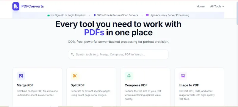 PDFConverts screenshot 1