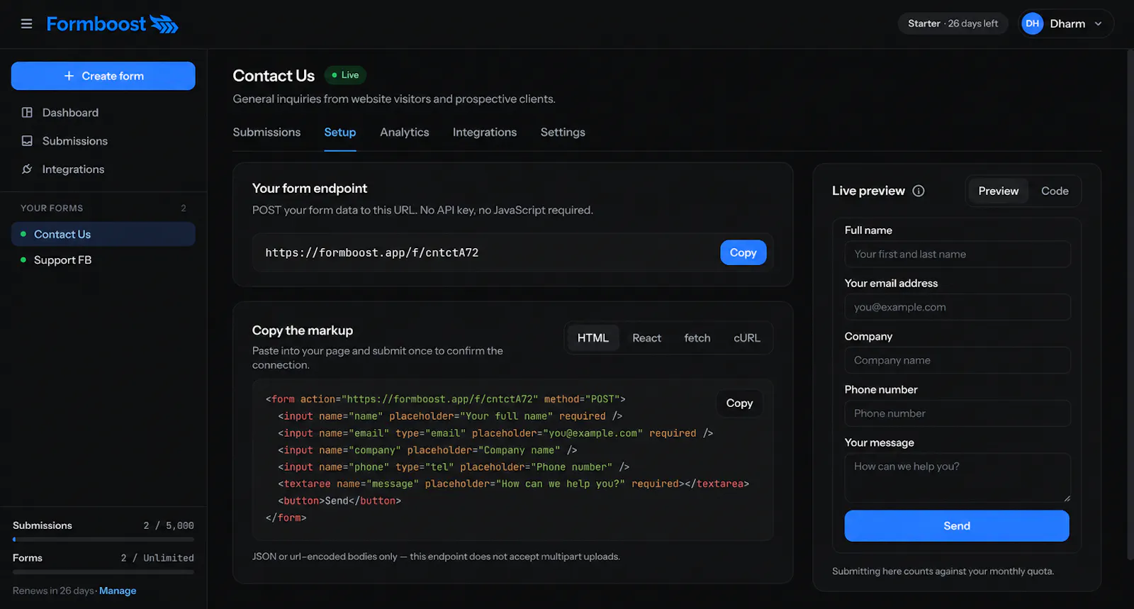 Formboost screenshot 9