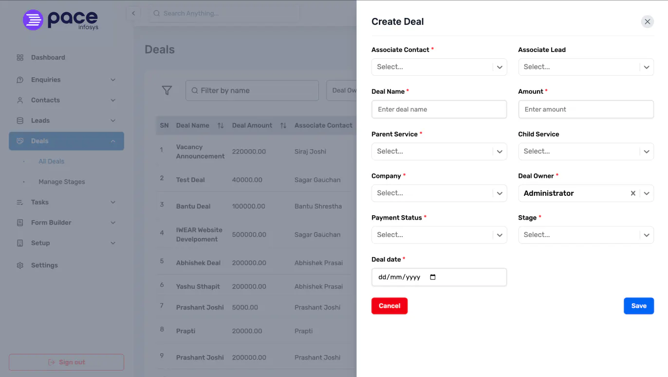 Pace CRM gallery image