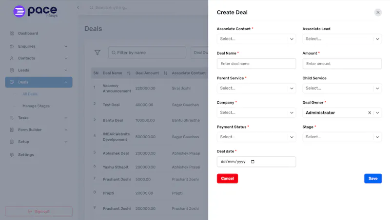 Pace CRM screenshot 4