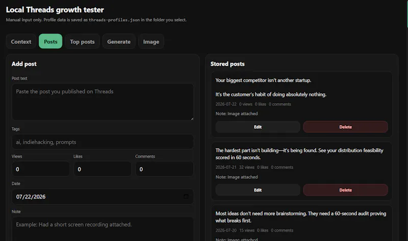 Threads Content Lab screenshot 3