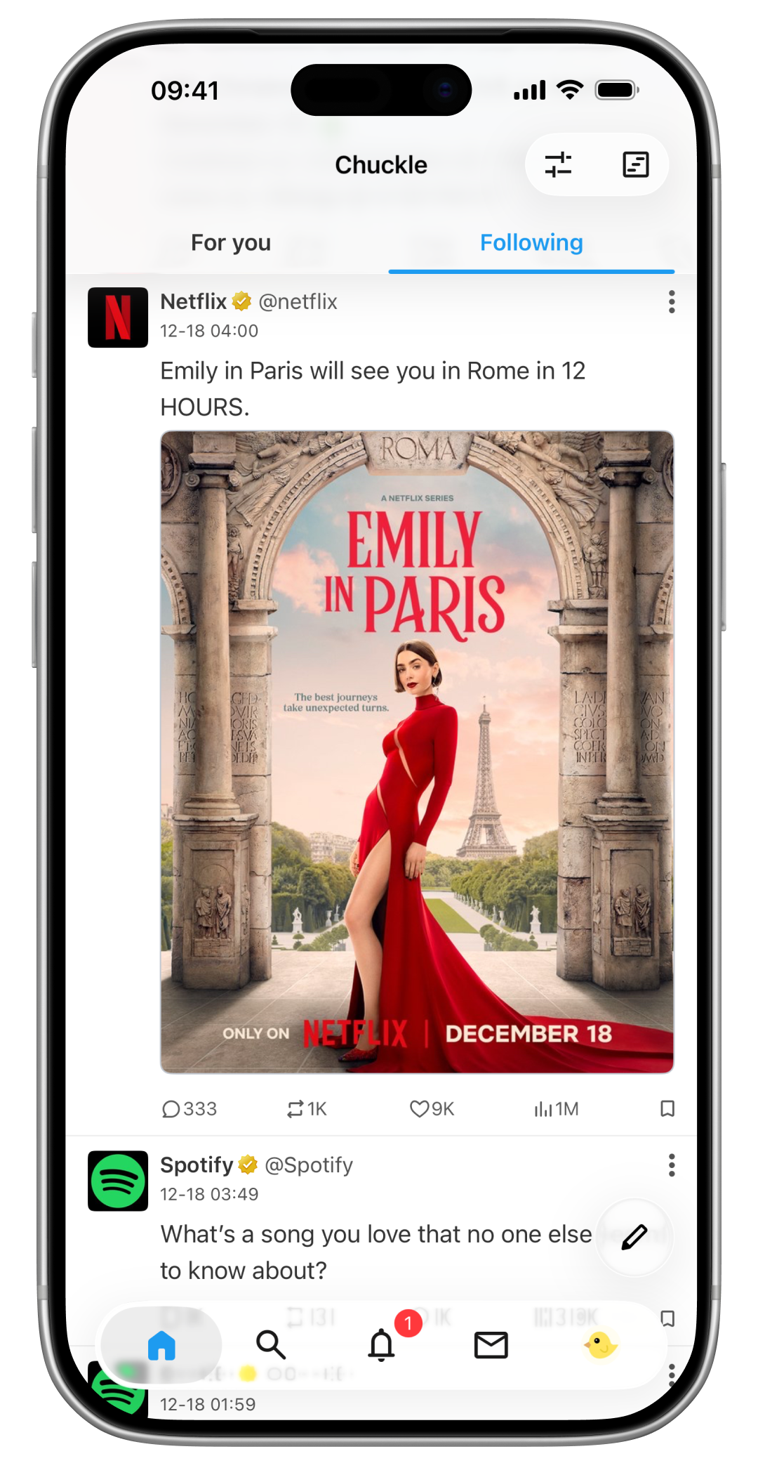 Chuckle for Twitter/X - Main product screenshot demonstrating key features and user interface