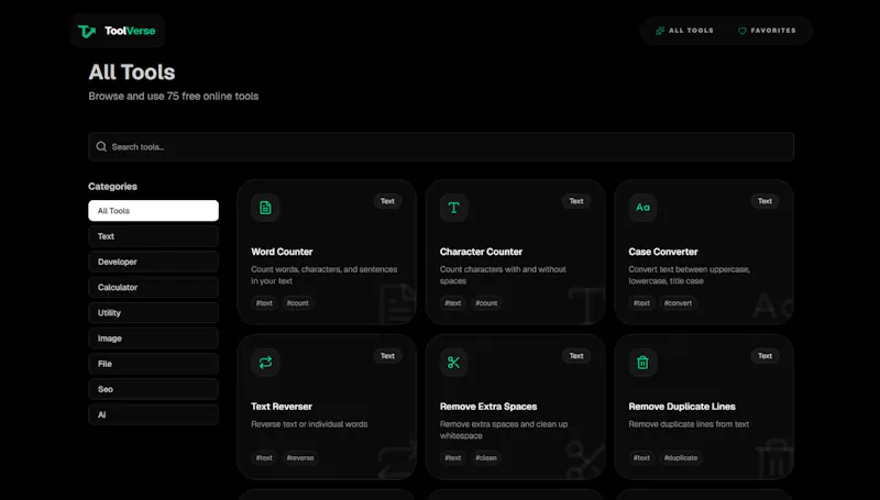 ToolsVerse screenshot 2