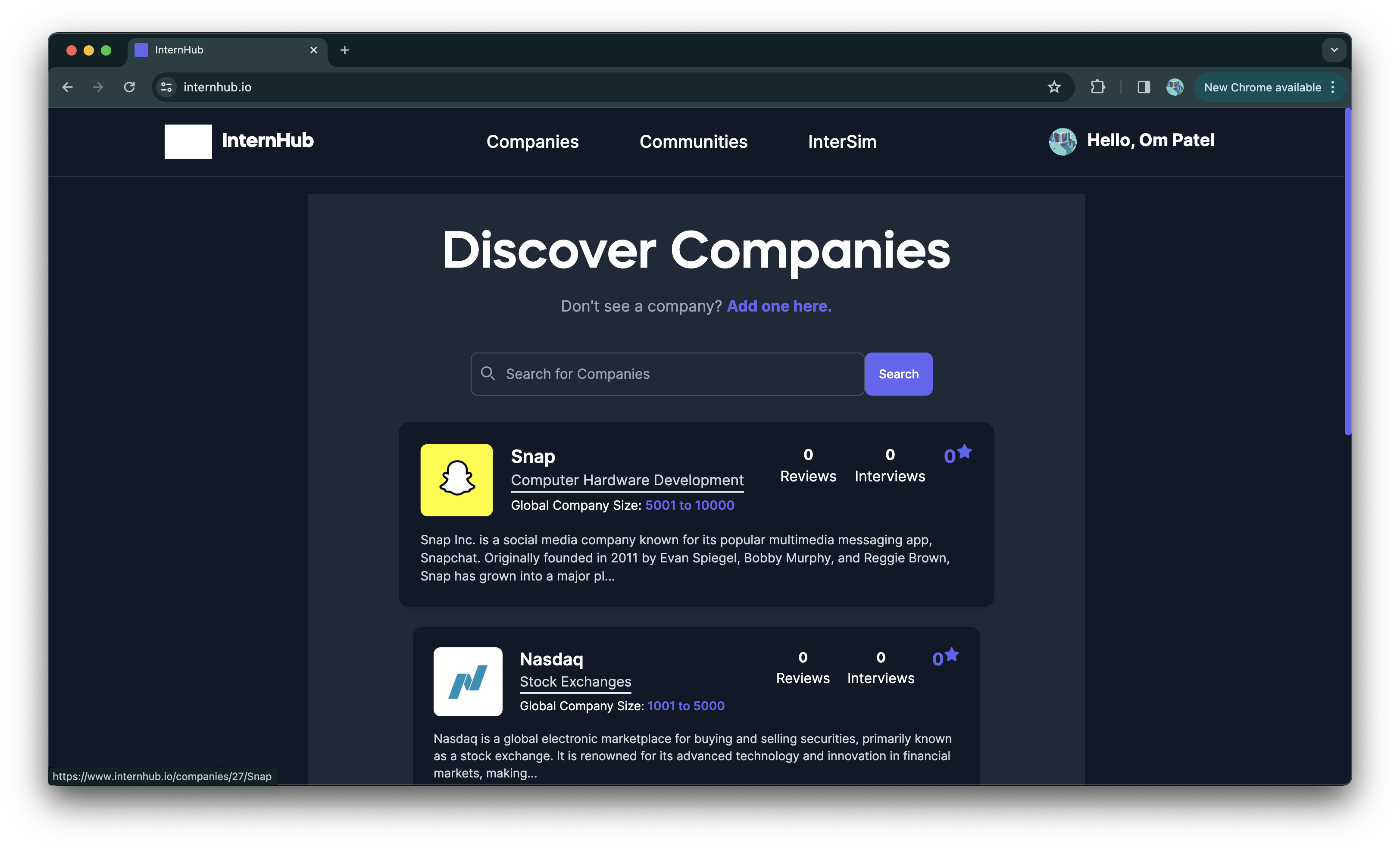 内部ハブ - Real Company Insightsを介して理想的なインターンシップを探索してくださいメディア7