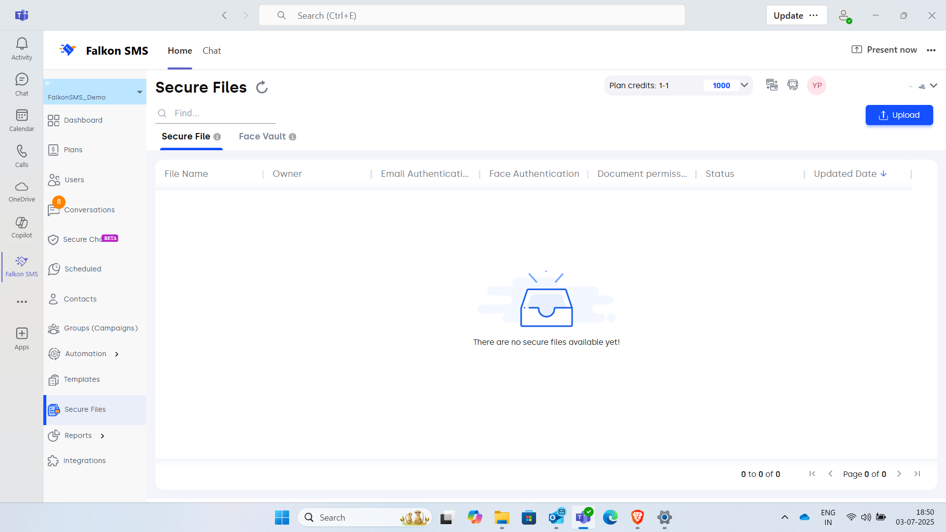 Falkon SMS gallery image