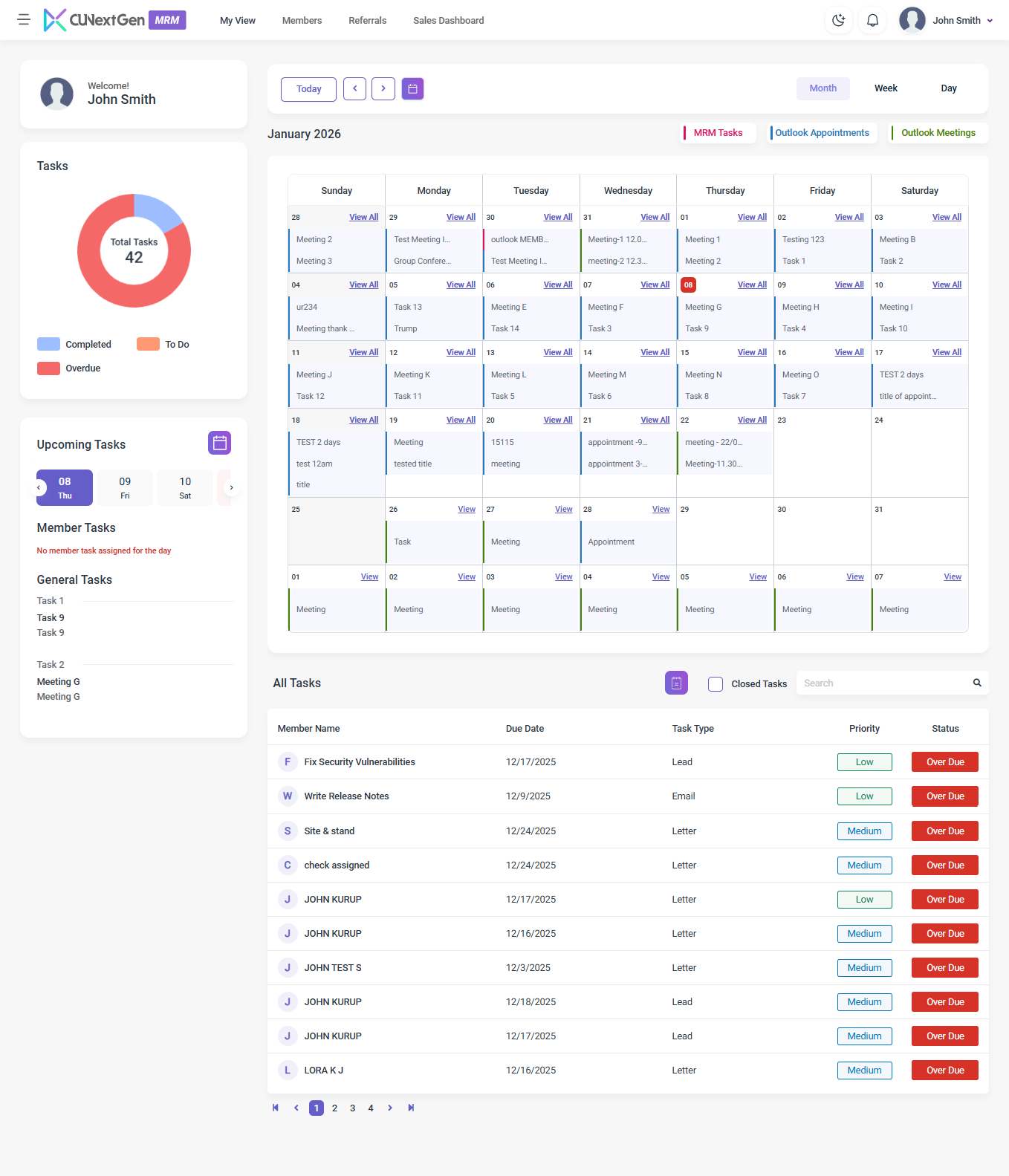 Member Relationship Management - Main product screenshot demonstrating key features and user interface