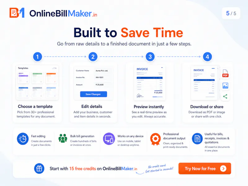 OnlineBillMaker screenshot 2