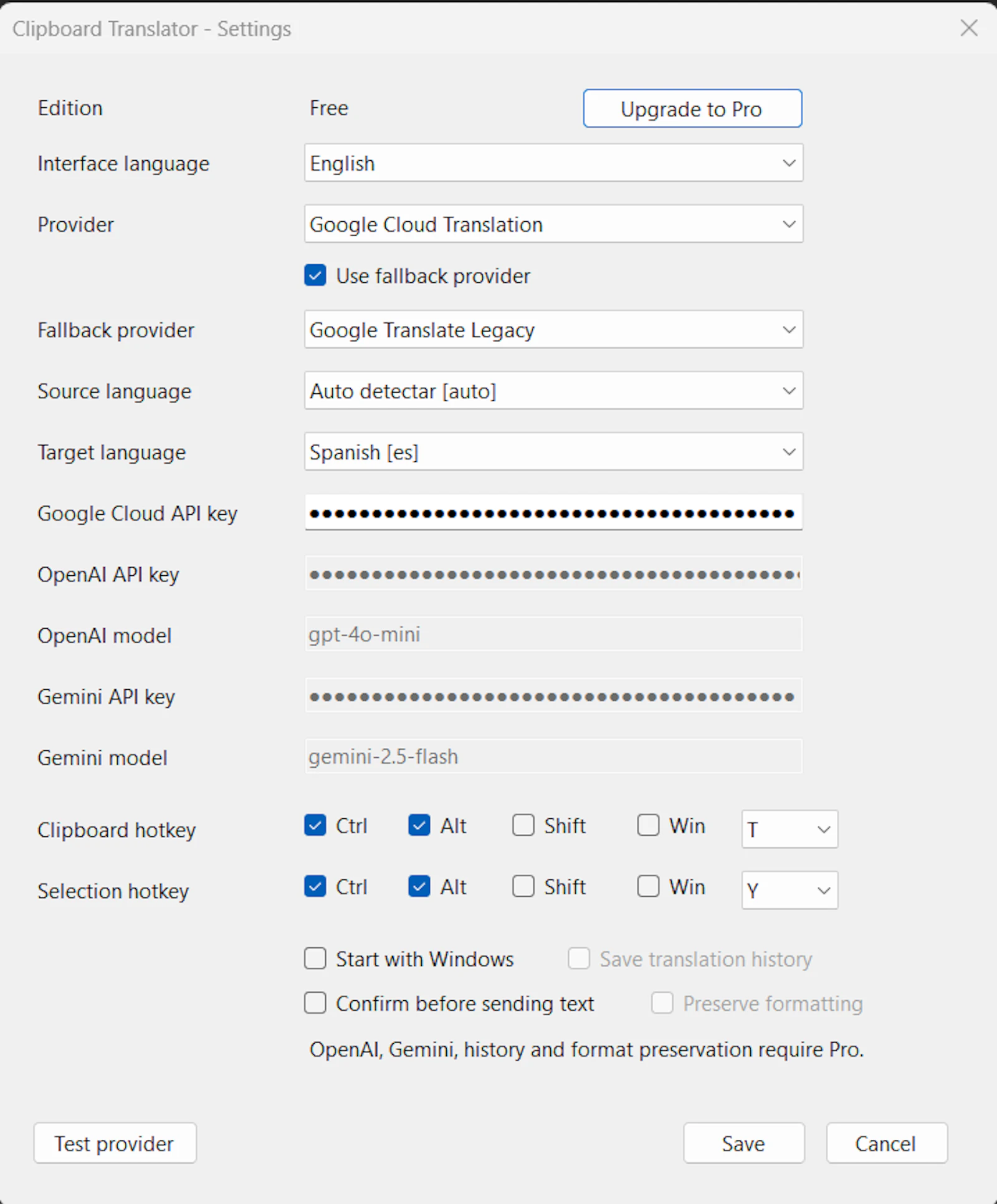 Clipboard Translator screenshot 2