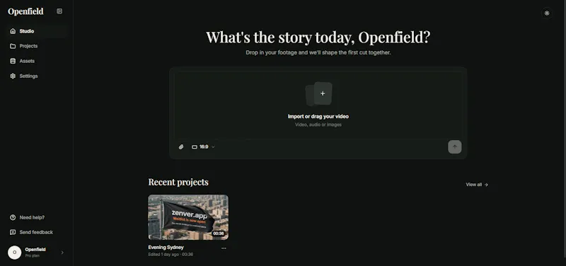 OpenField screenshot 2