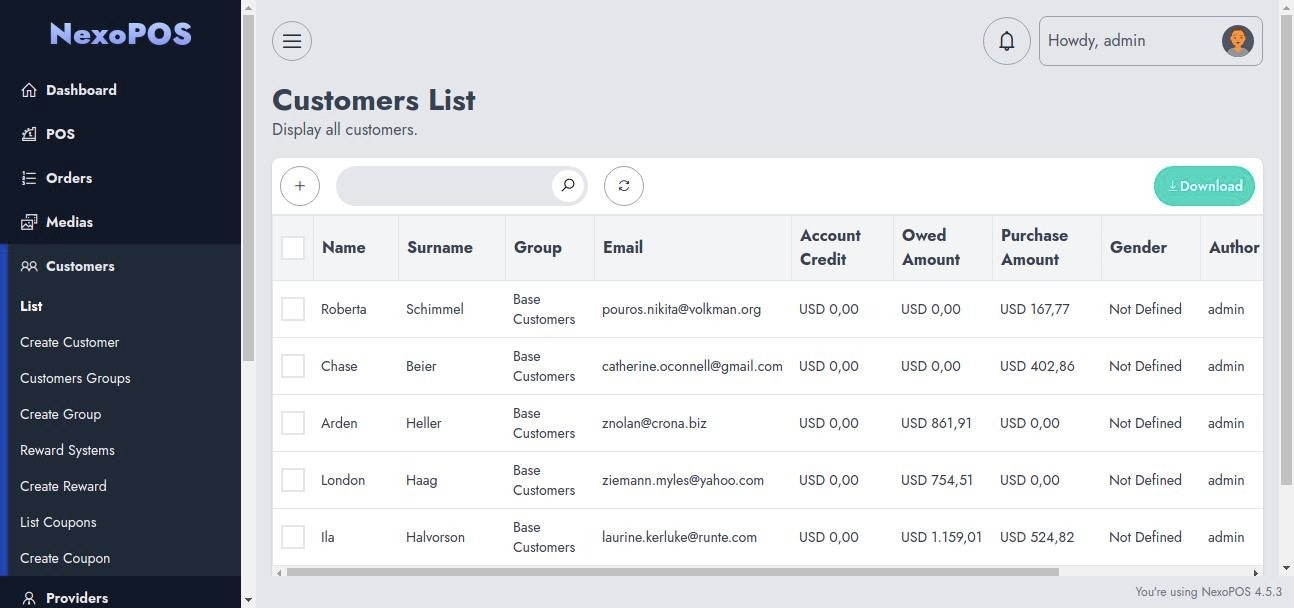 NexoPOS 4.x gallery image