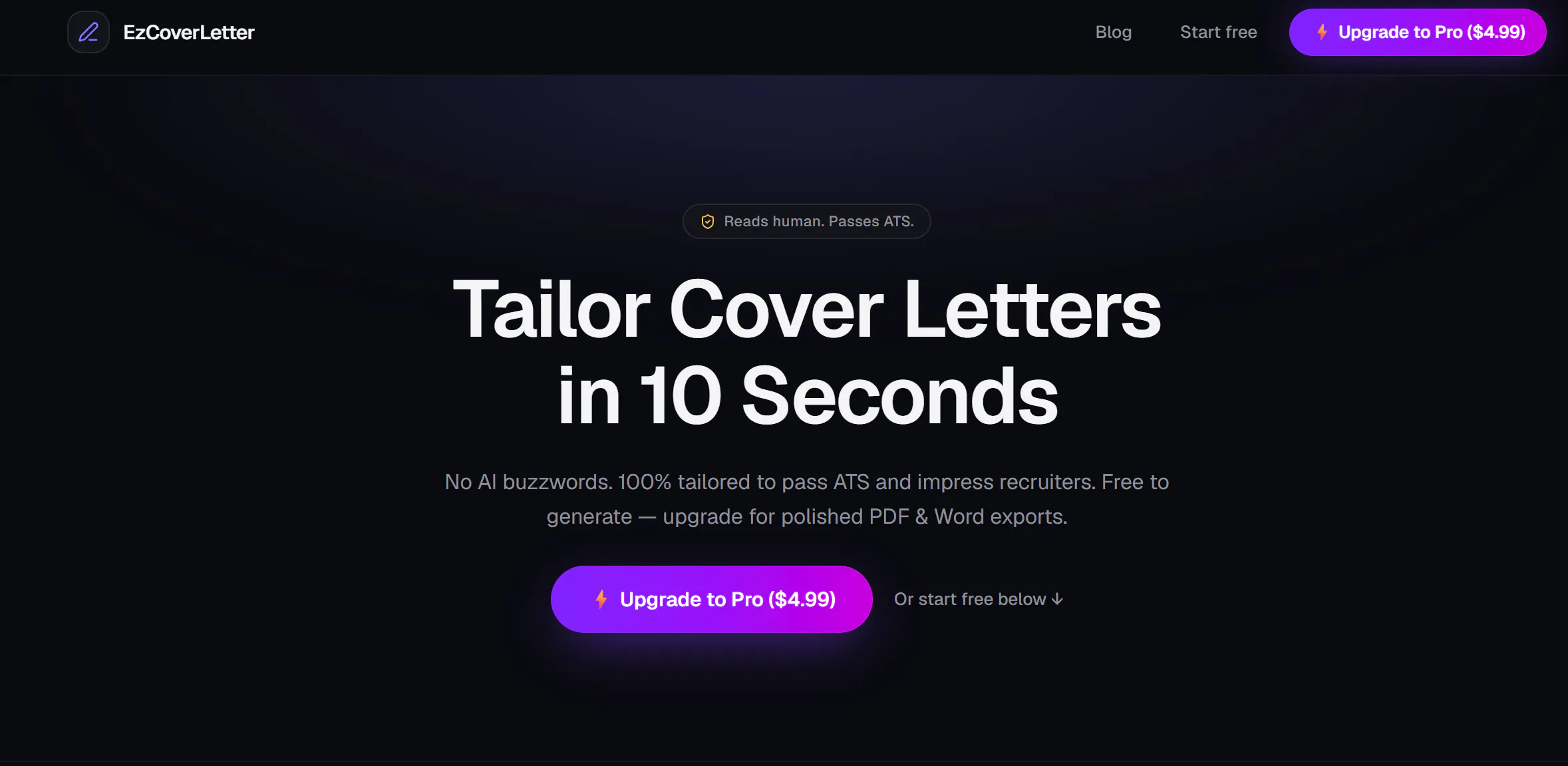 EZCoverLetter gallery image