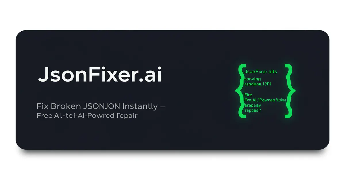 JsonFixer 제품 배너