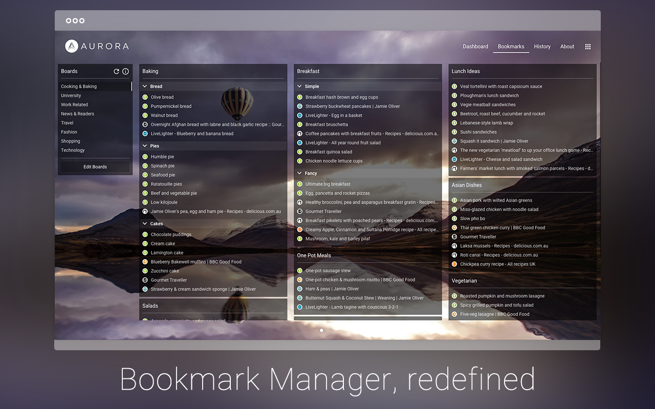 Aurora: New Tab & Bookmark Manager gallery image
