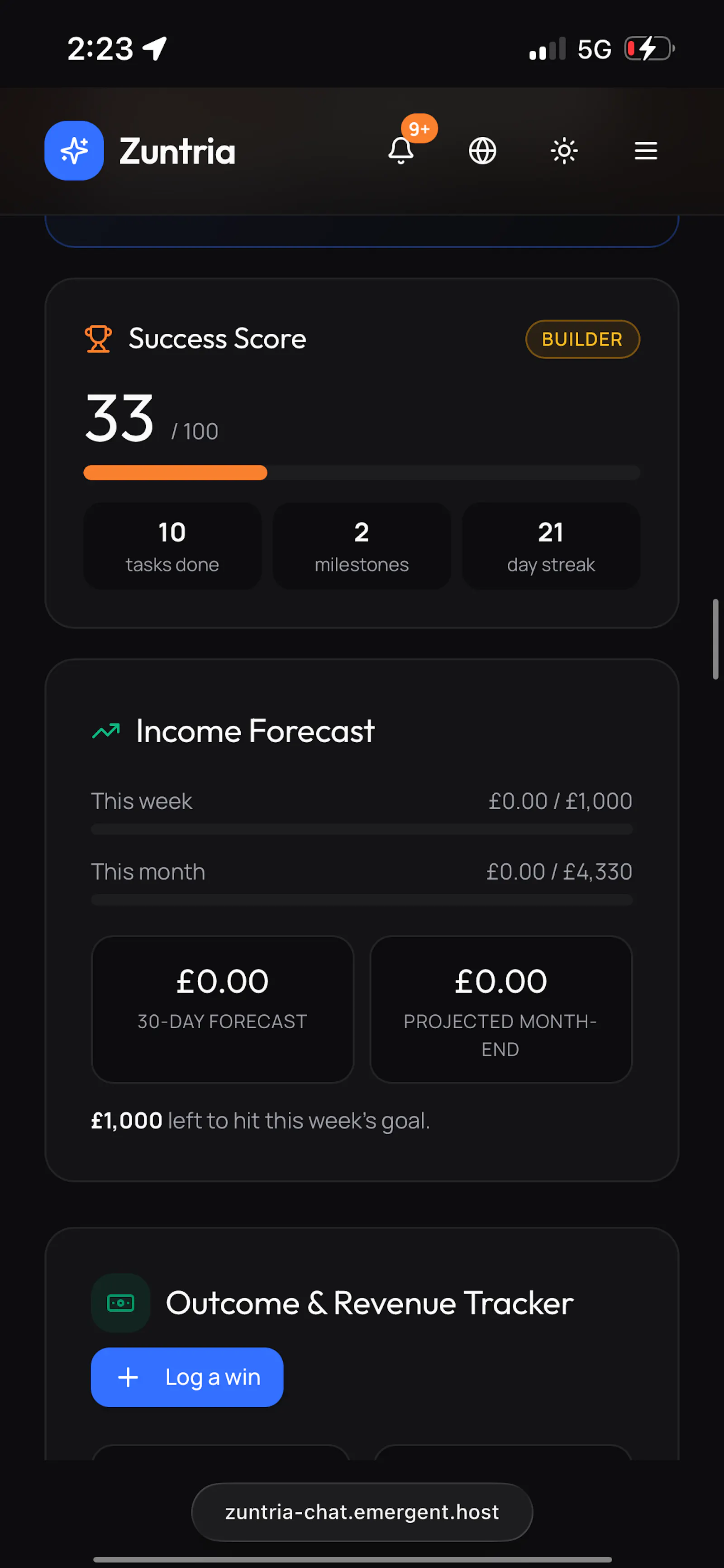 Zuntria — AI Success Operating System screenshot 9