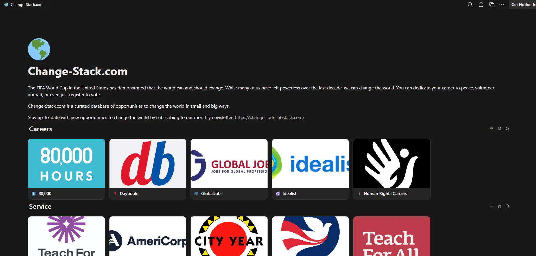 Change-Stack.com - Change opportunites gallery image