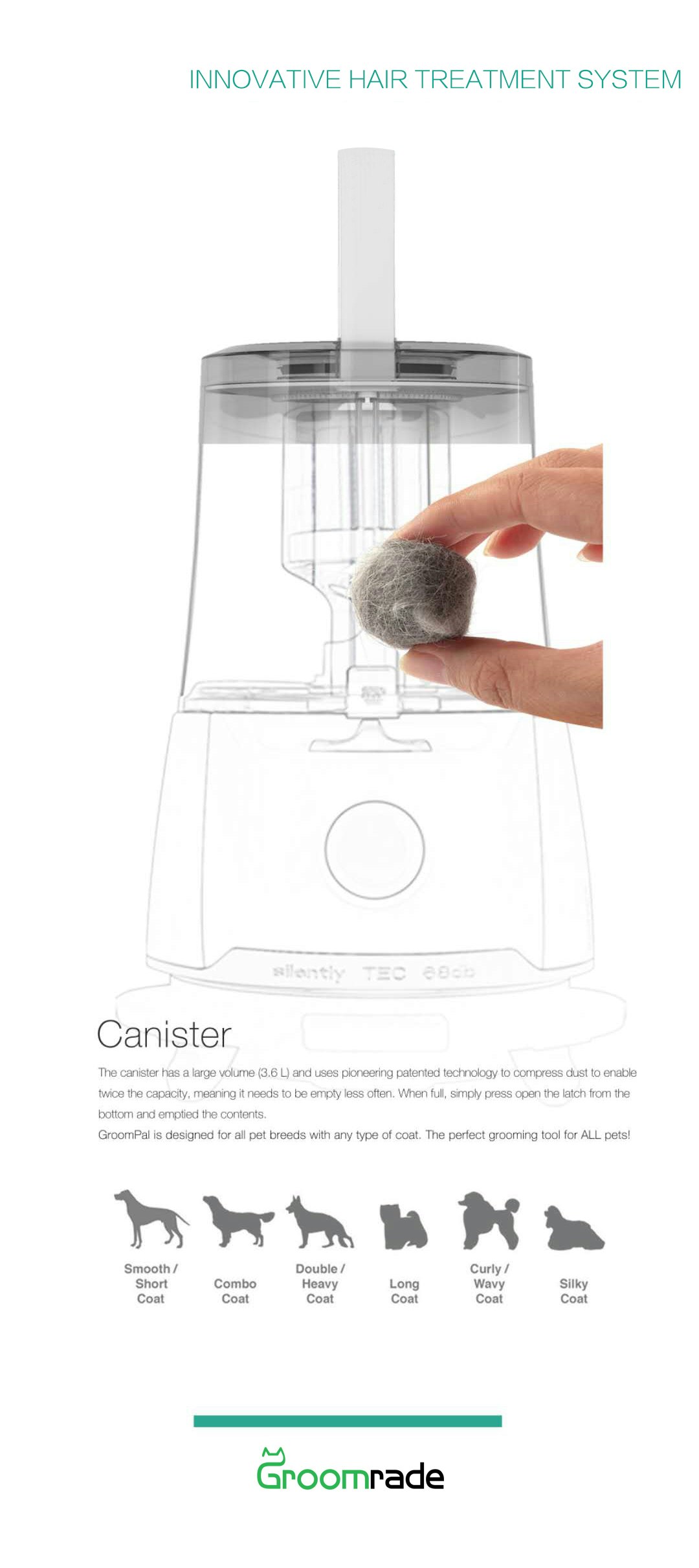 Groomrade: Smart & Mess-Free Vacuum Dog Groomer gallery image