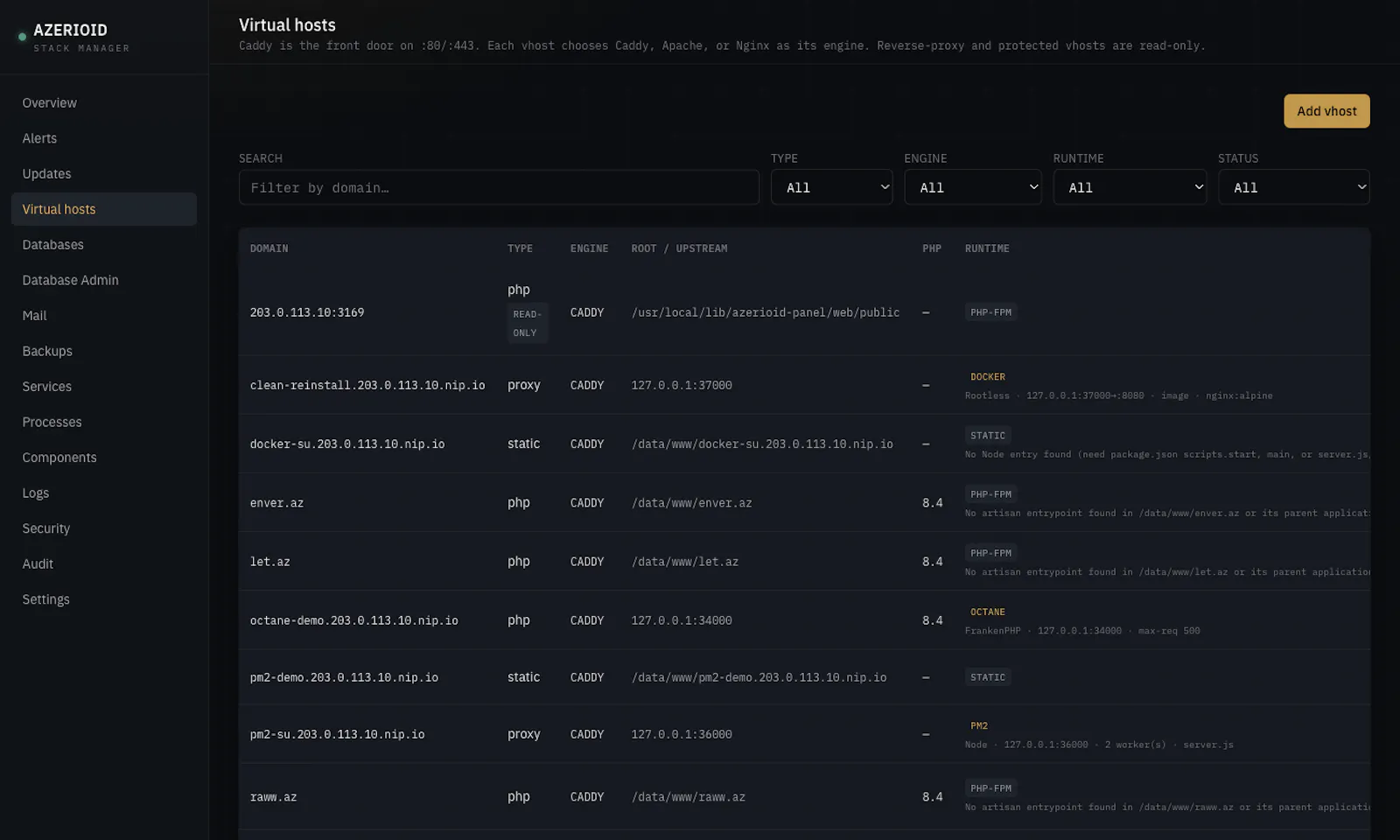 AZERIOID Stack Manager  screenshot 2