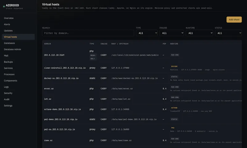 AZERIOID Stack Manager  screenshot 2