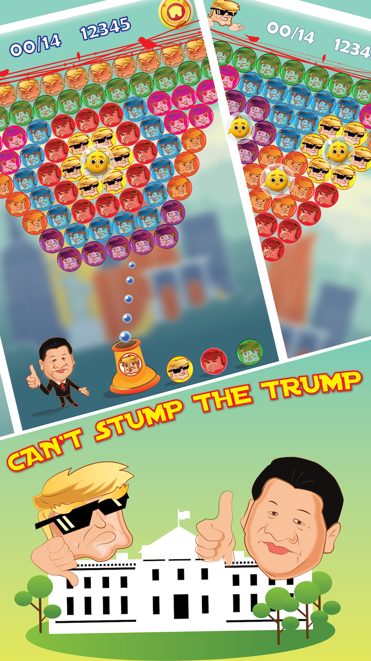 Bubble Shooter: Donald Trump and Xi Jinping gallery image