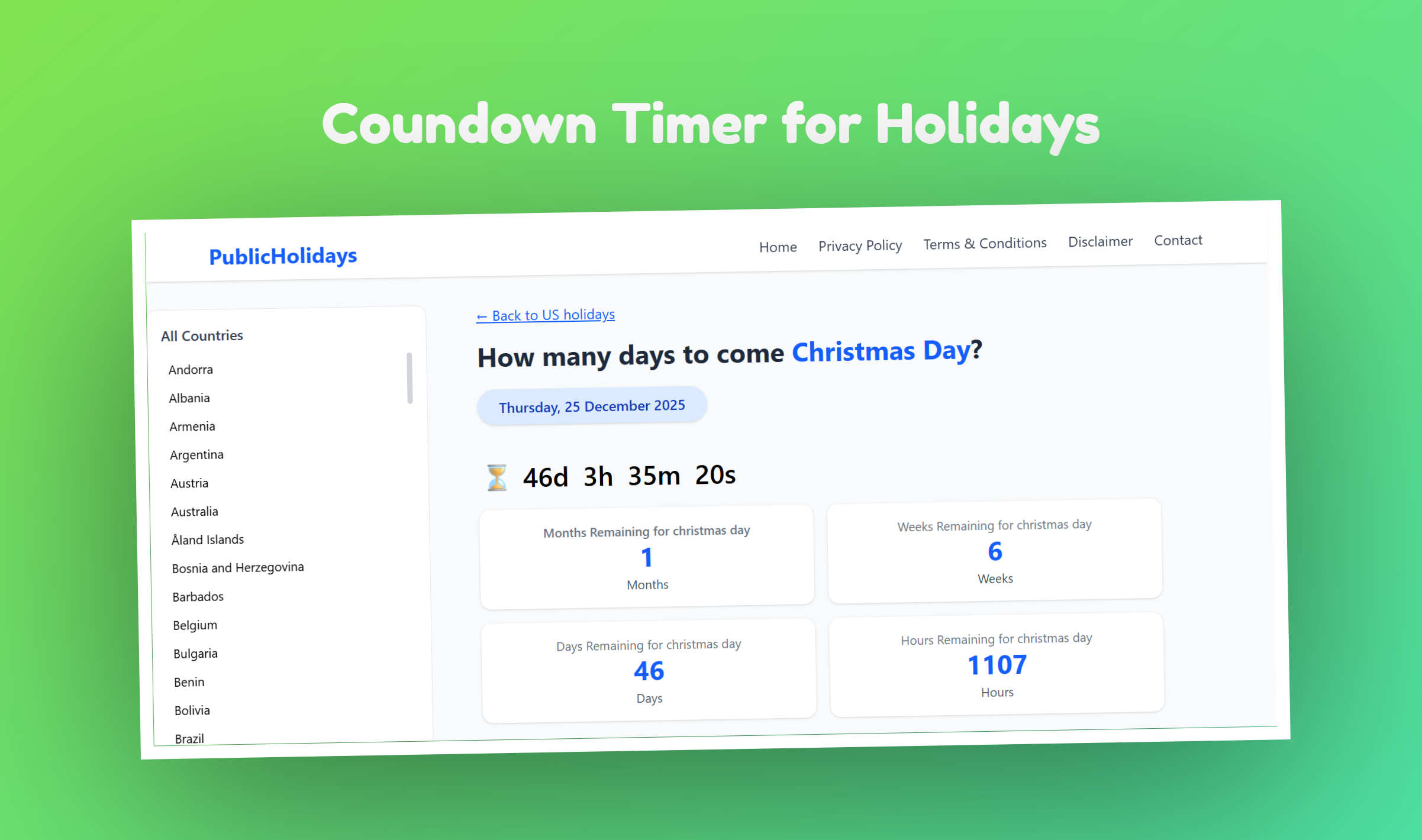 PublicHolidays gallery image