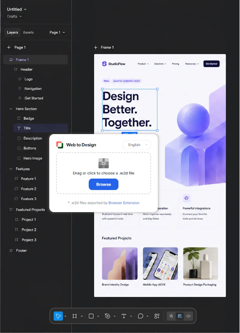 Web to Design screenshot 2