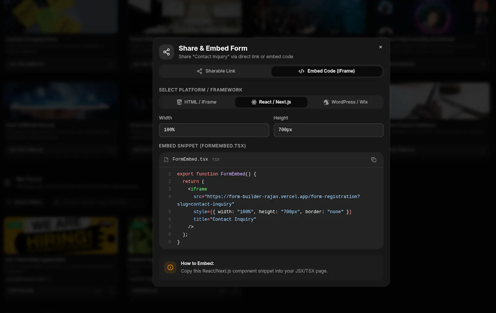 FormBuilder screenshot 6