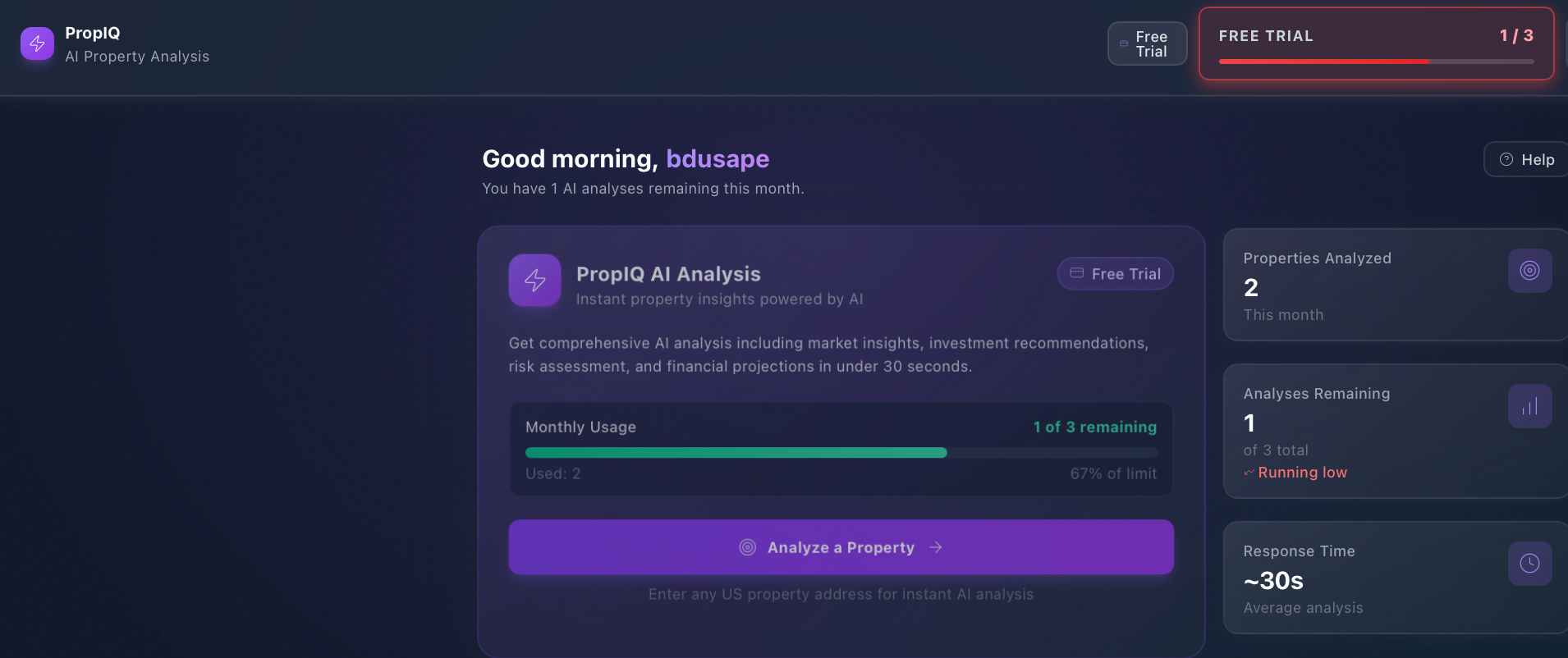 PropIQ - Screenshot 2 showing product features and functionality