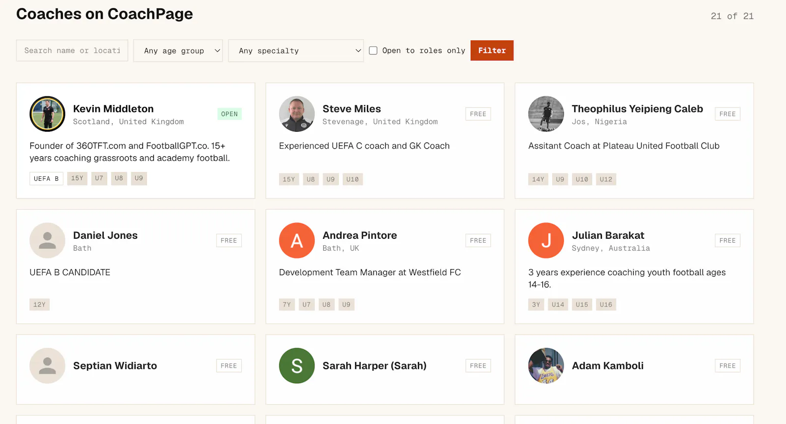 coachpa.ge screenshot 2