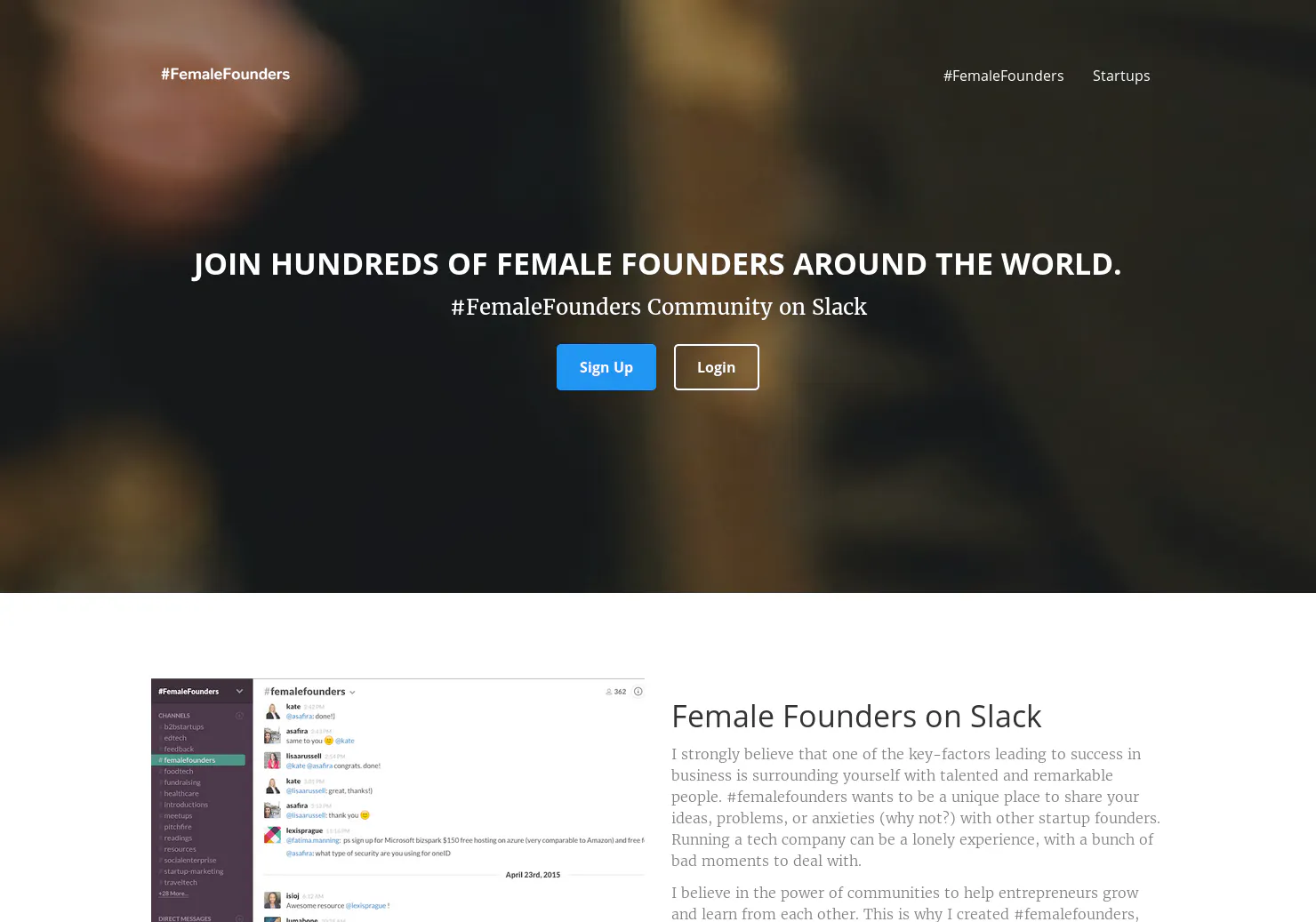#FemaleFounders
