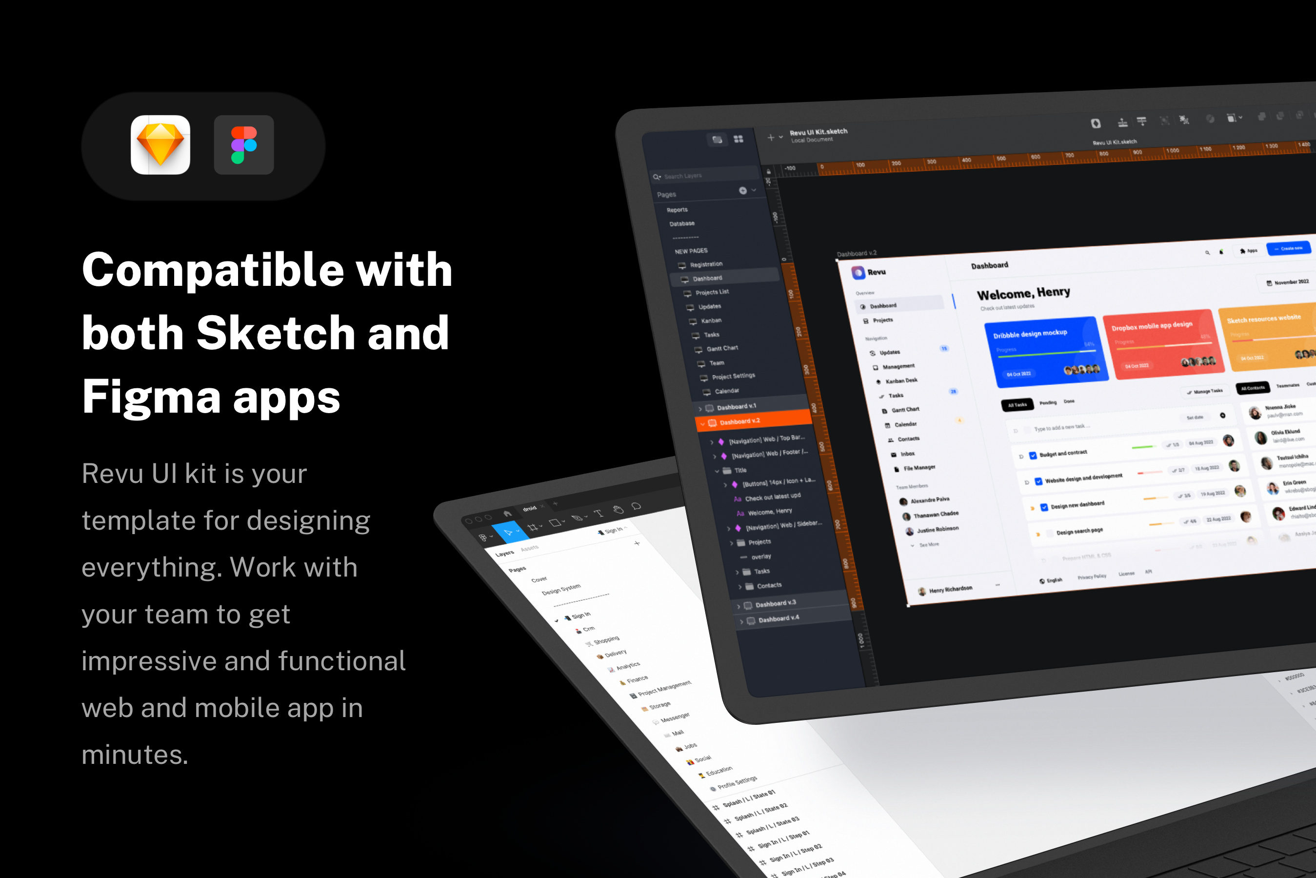 Revu - UI kit for SaaS Startups media 7