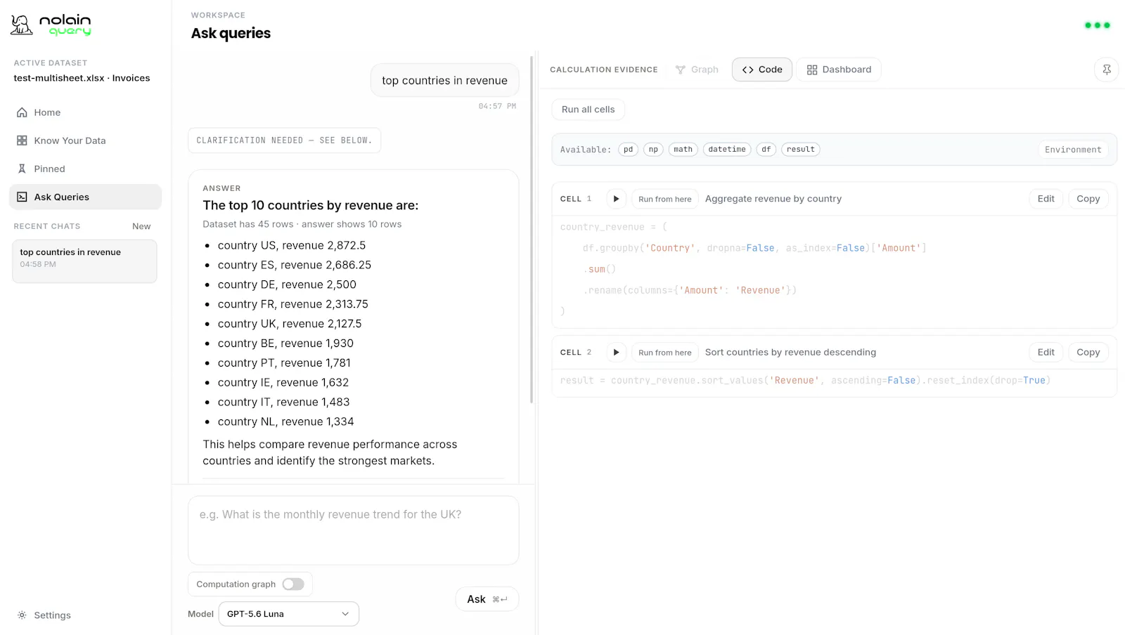nolainquery screenshot 3