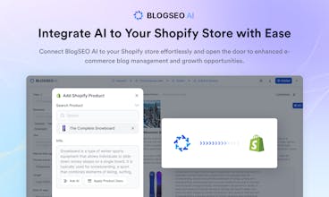 BlogSEO AI Shopify 앱의 키워드 분석 기능